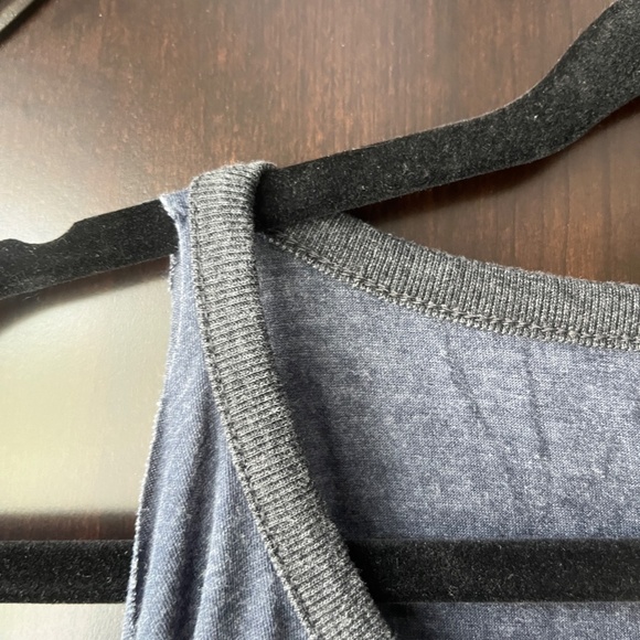 NWT Chaser Blocked Cold Shoulder L/S Shirt, Twilight w/Black, Medium - Picture 3 of 6